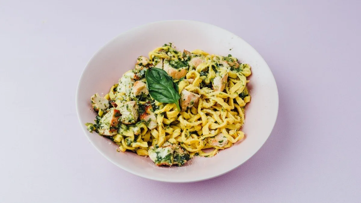 Pasta piletina, spanać