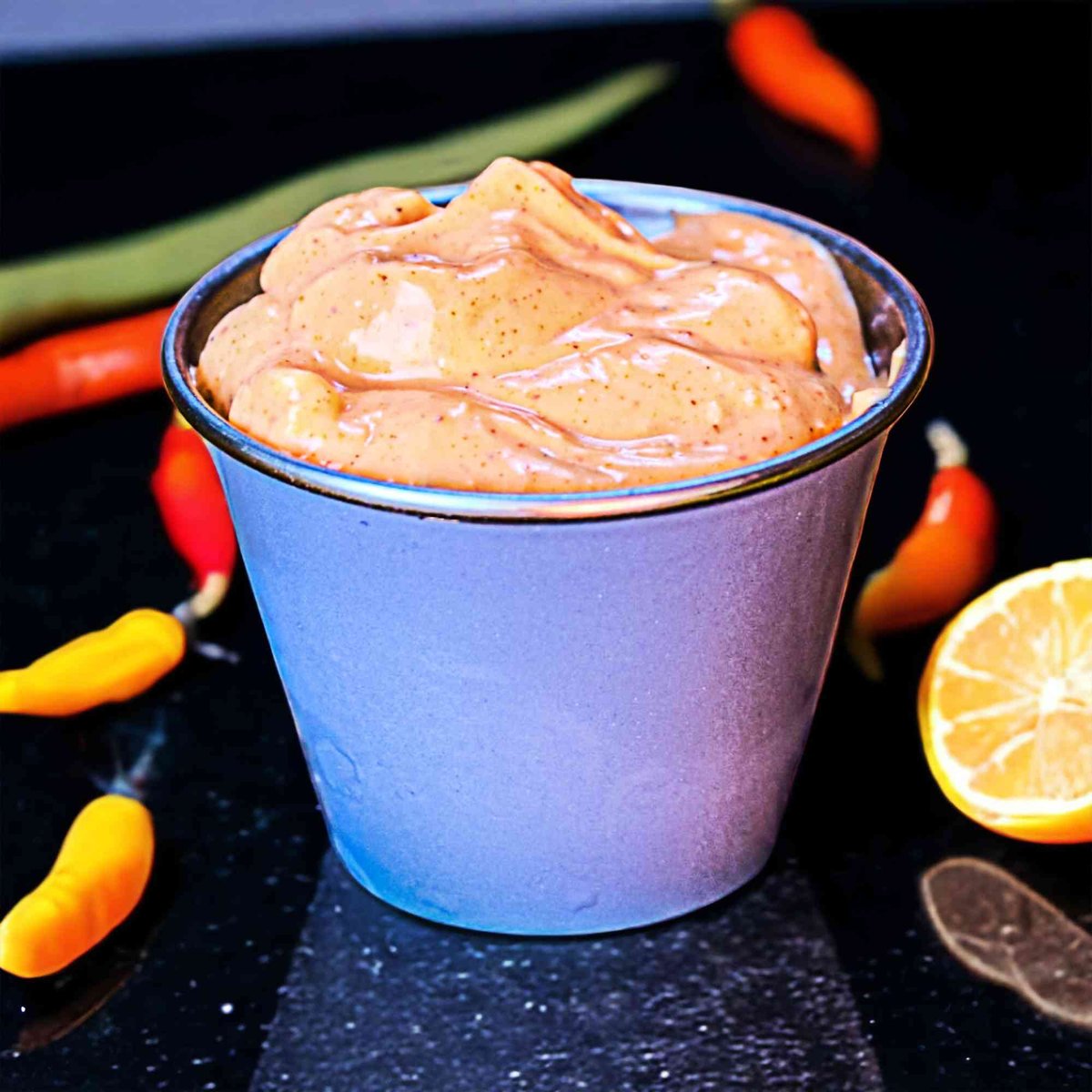 Home-made spicy aioli (vegan)