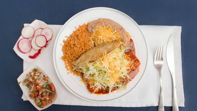 Combo #5: Taco and Enchilada Plate
