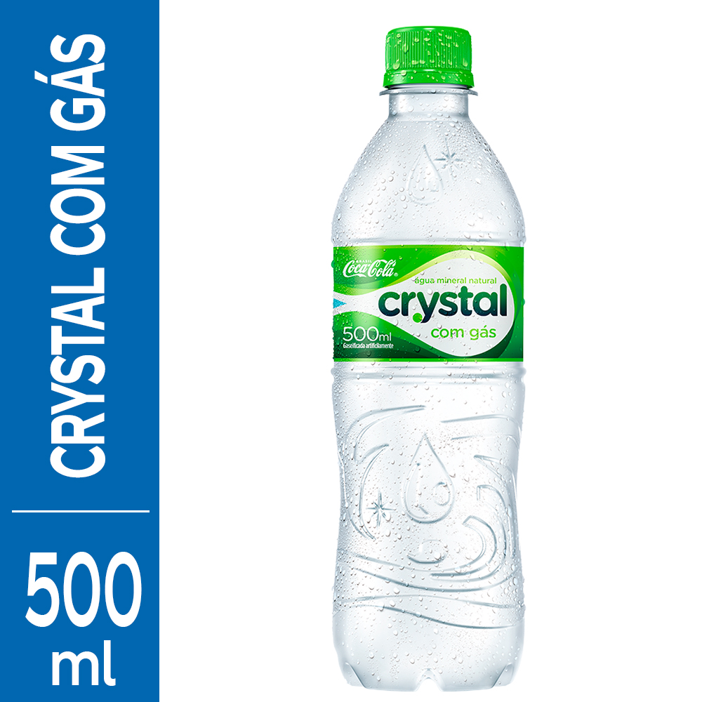 Água Crystal Mineral com Gás - 500ml