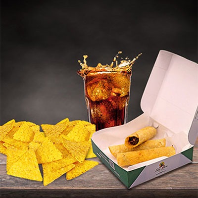 Combo 03 - Taco Pollo + Totopos M + Coca Cola
