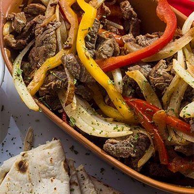 Fajitas de filé - 04 tortilhas de 16 cm