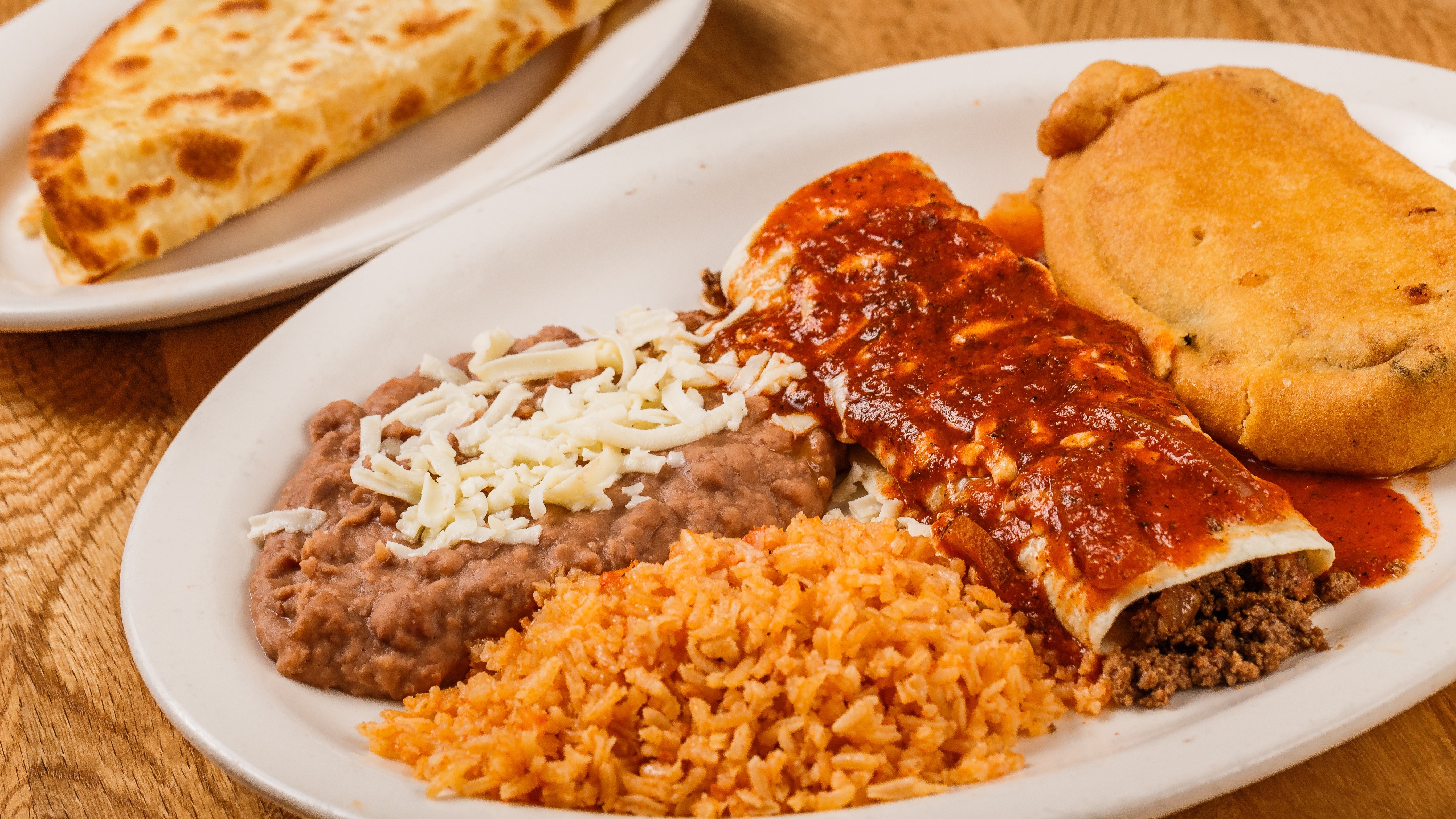 B. Chile Relleno, Chicken Quesadilla and Beef Burrito Combo