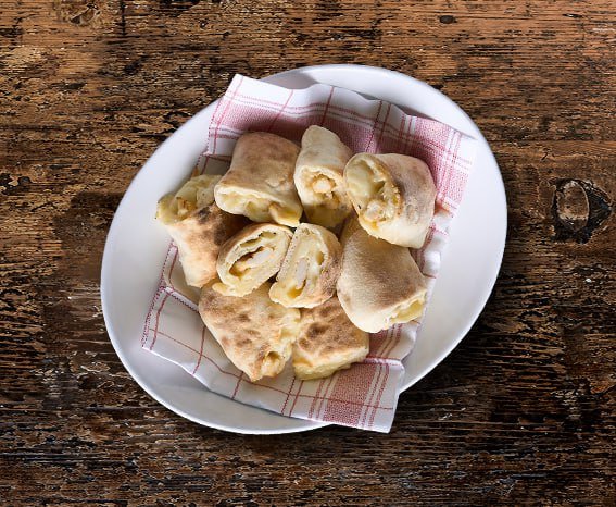 Pizzabrötchen Käse and Hähnchen