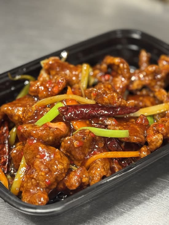 Crispy shredded beef