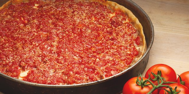 Sausage Deep Dish Pizza