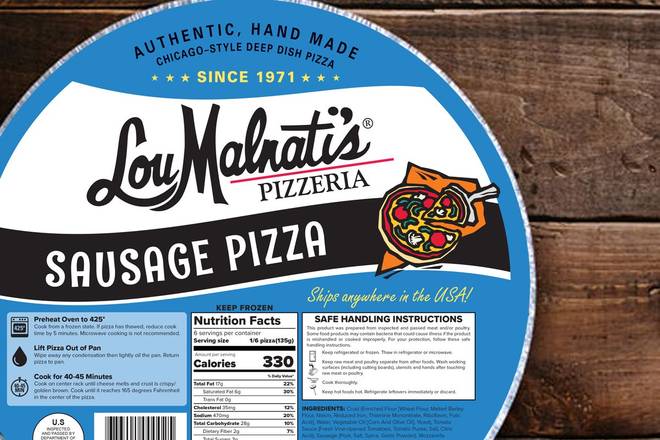 Frozen Deep Dish Sausage