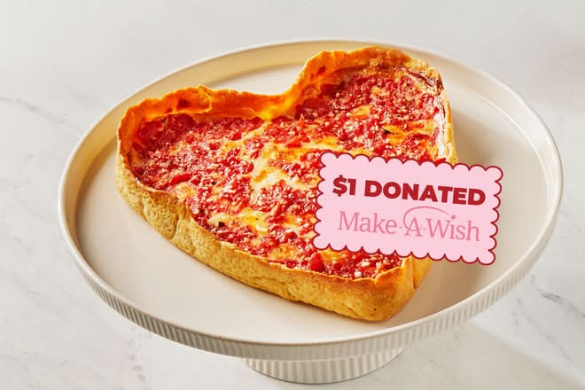 Heart-Shaped Pepperoni Deep Dish Pizza (Deep Dish Pizzas)