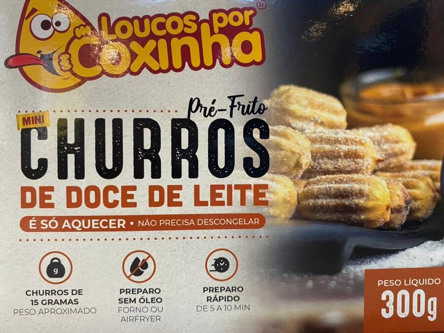 Pré-frita Churros de Doce de Leite