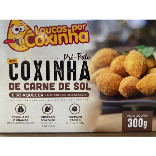 Pré-frita Coxinha de Carne de Sol