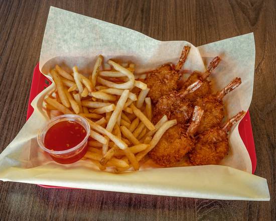 Coconut Shrimp with Fries (6 pcs)