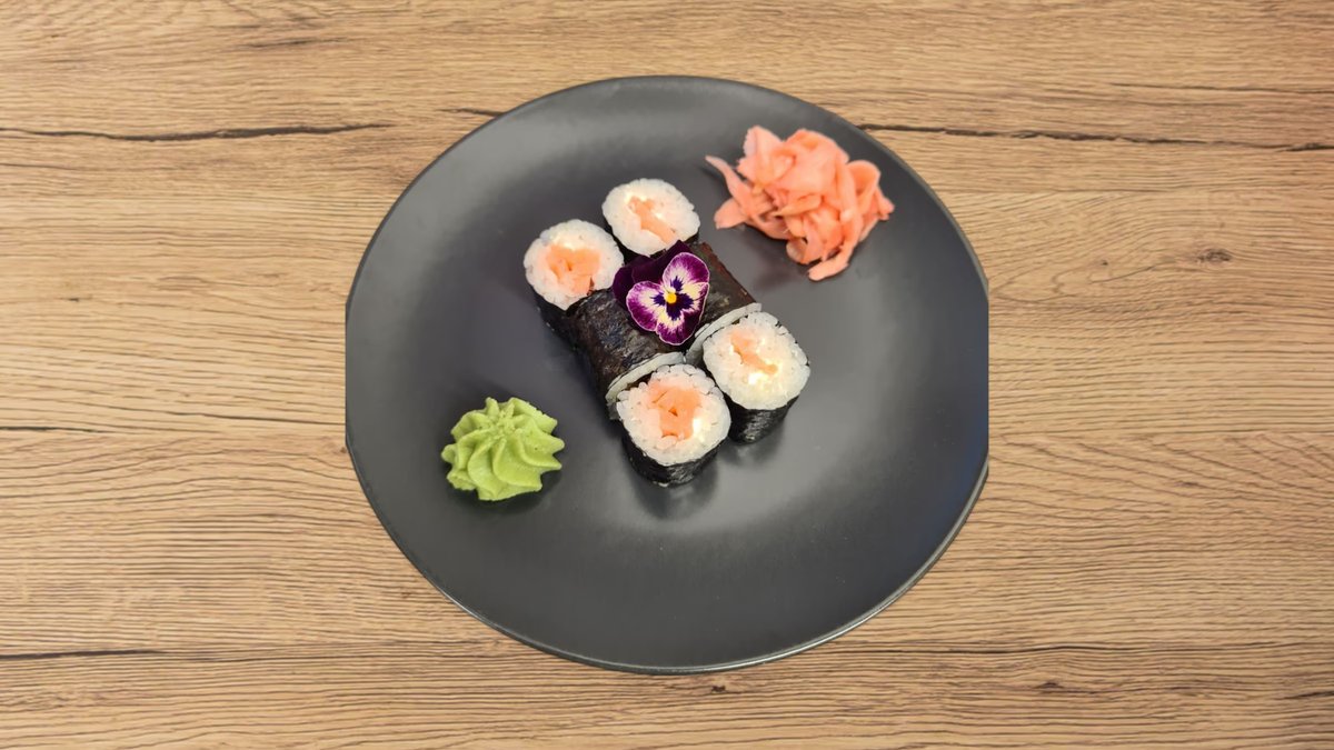 Füstölt lazac ,sajtkrém extra maki (6db)