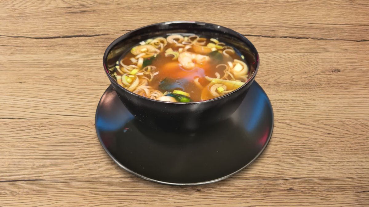 Miso leves garnélával