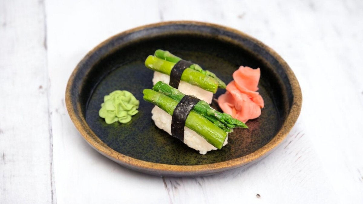 Zöldspárga nigiri