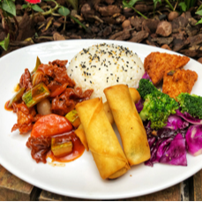 Bento Frango Xadrez Agridoce