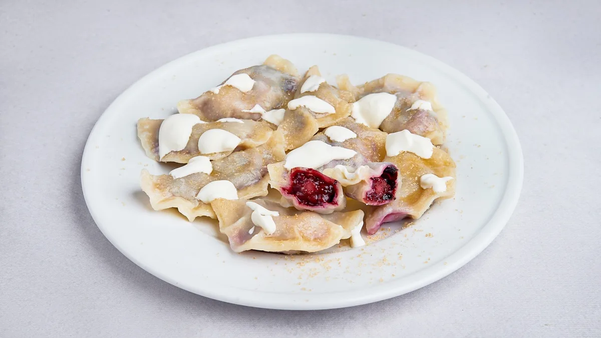 Pierogi z jagodami