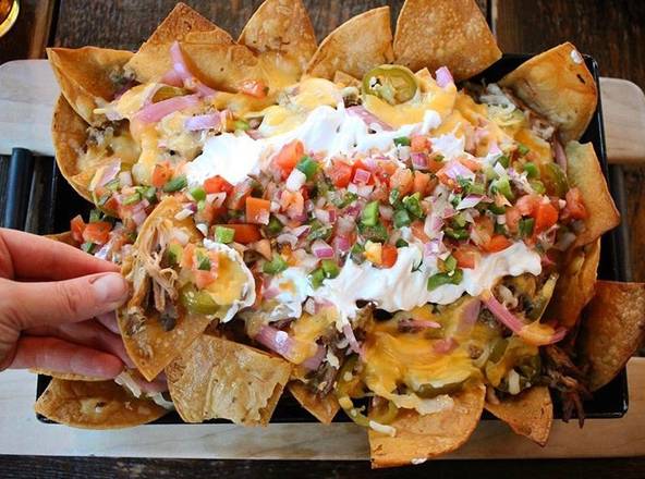 Large Steel Pan Nachos