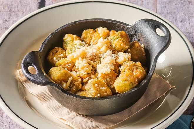 GARLIC PARMESAN FRIED OKRA