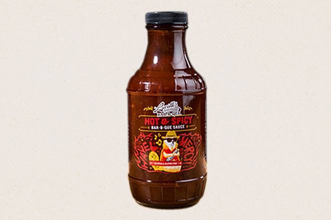HOT and SPICY BBQ SAUCE BOTTLE