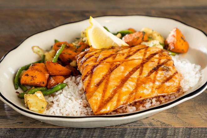 HOT-HONEY GLAZED SALMON