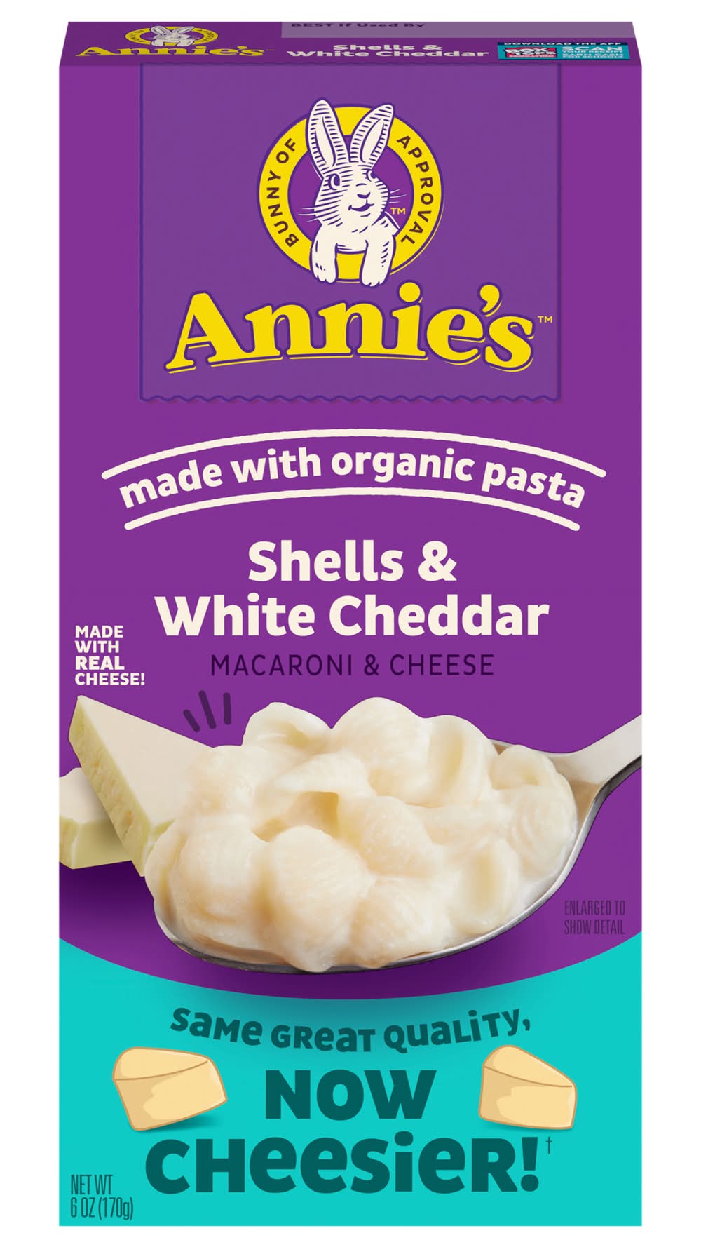 Annie's Macaroni and Cheese Shells-White Cheddar Pasta (6 oz)