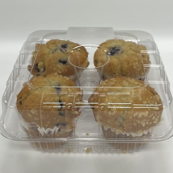 Fresh Baked Muffins, Blueberry, 4 Count