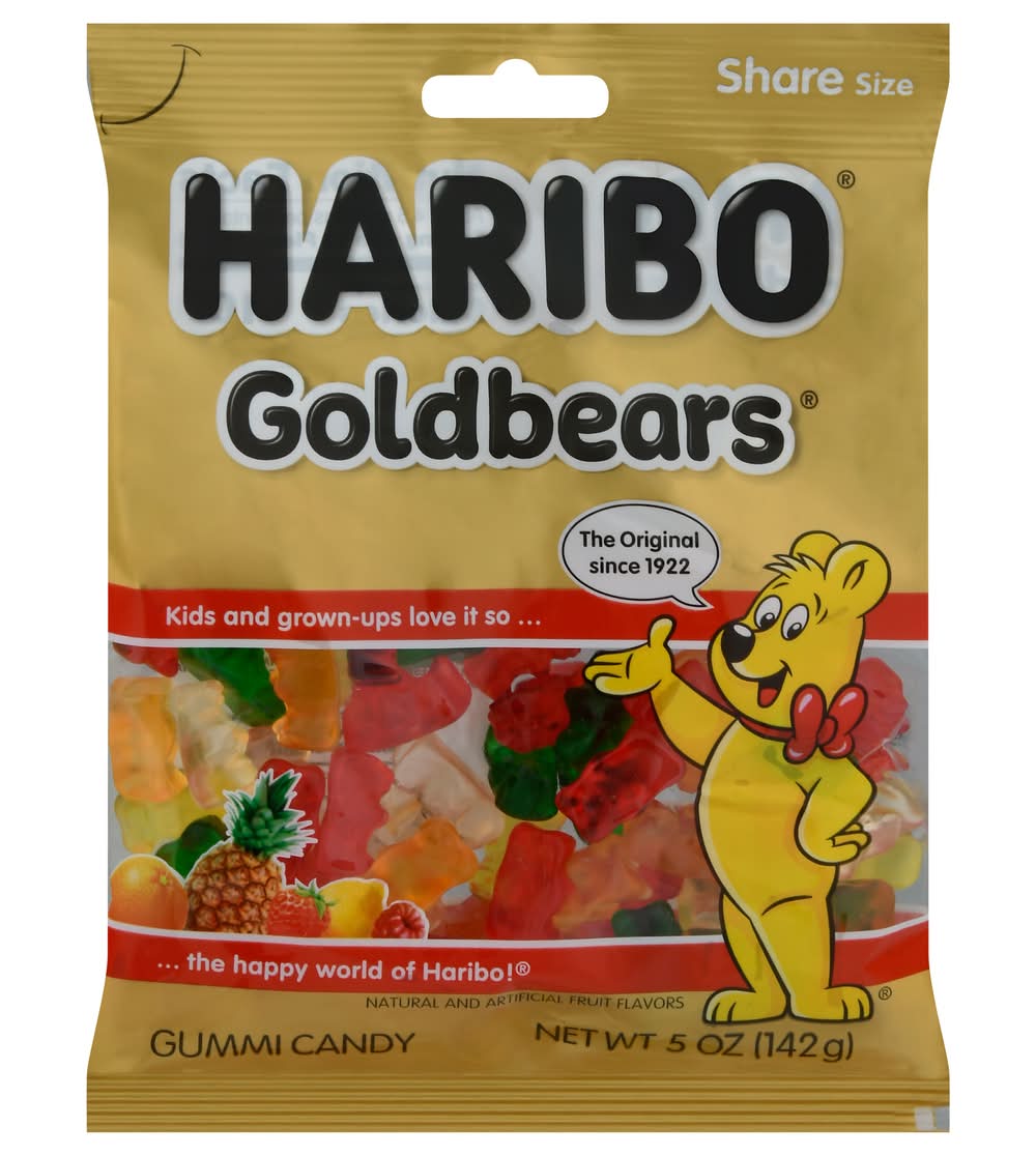 Haribo Goldbears Gummi Candy, Assorted (5 oz)
