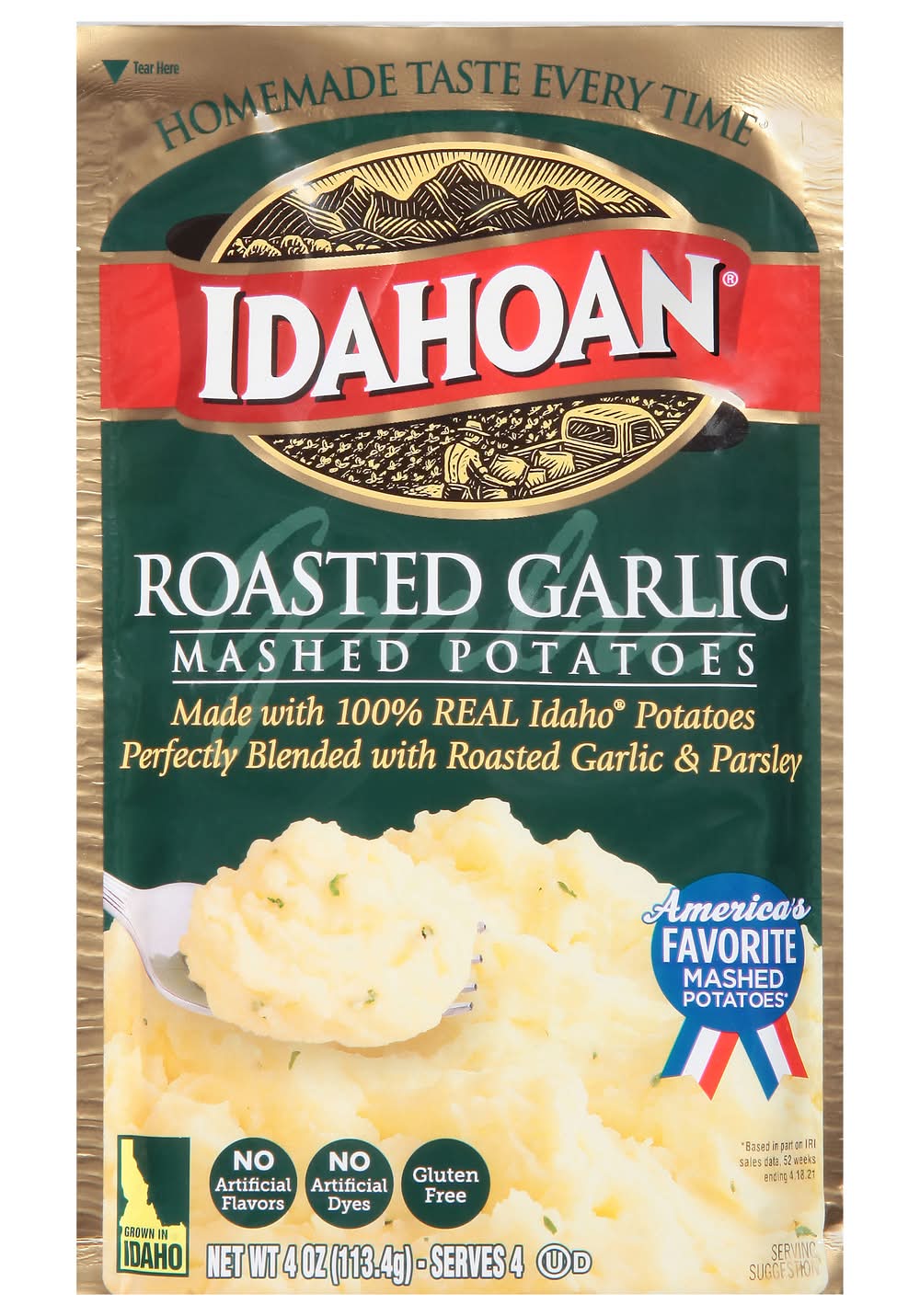 Idahoan Roasted Garlic Mashed Potatoes (4 oz)