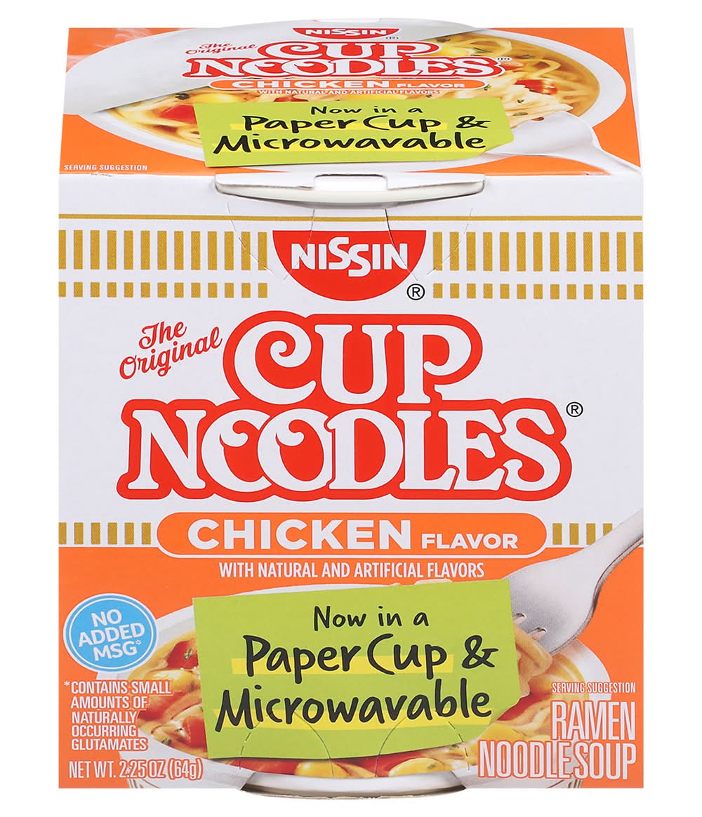 Nissin Cup Noodles Ramen Soup, Chicken (2.25 oz)