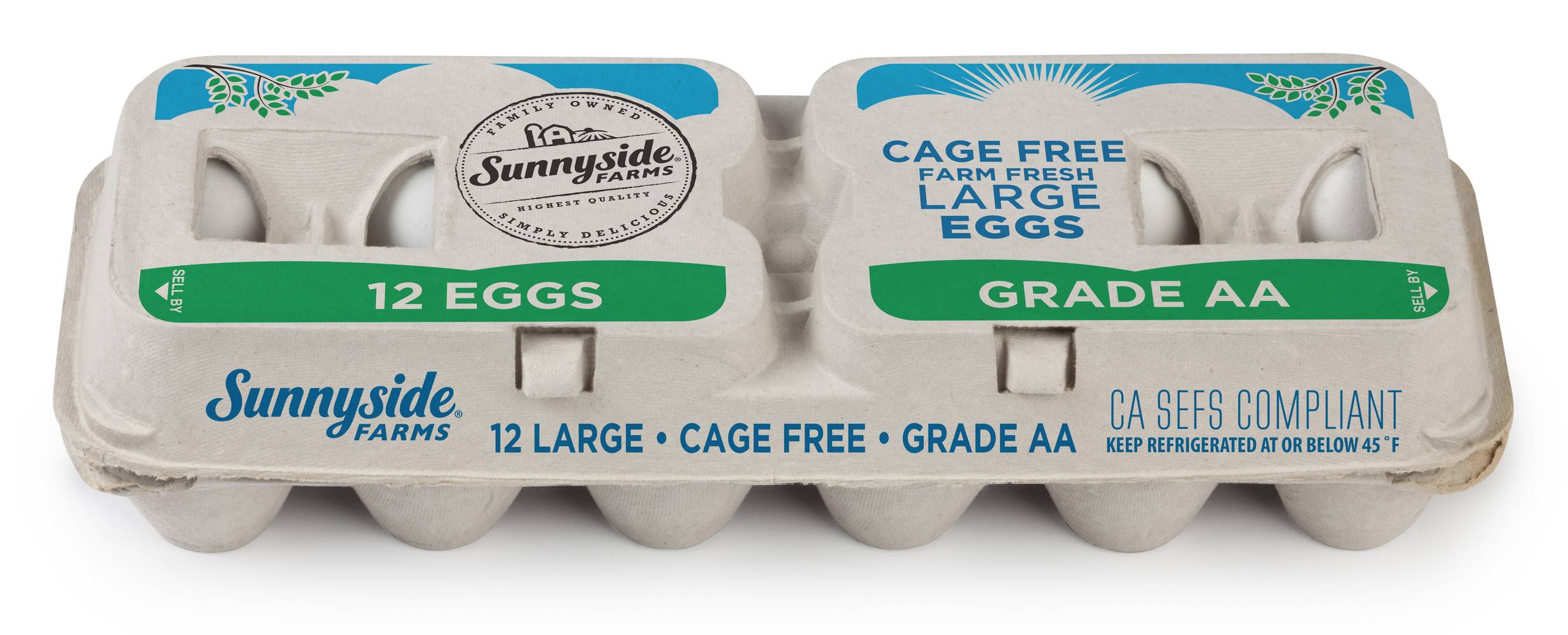 Sunnyside Farms Grade Aa Cage Free Eggs, L (12 ct)