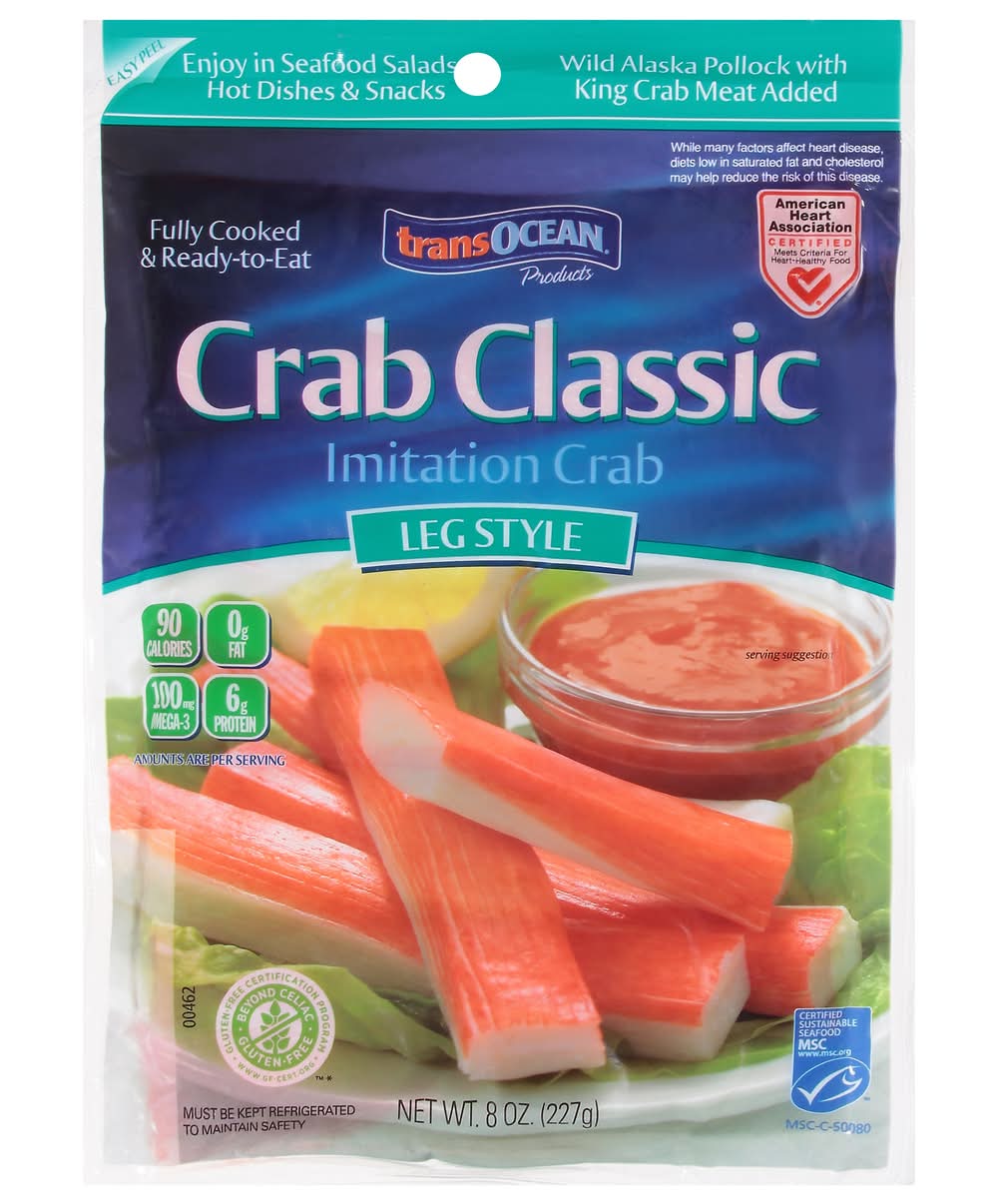 Transocean Classic Leg Style Imitation Crab (8 oz)