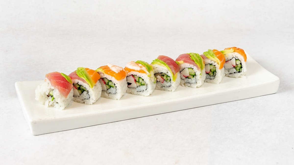 M23. Rainbow roll (8 kos)