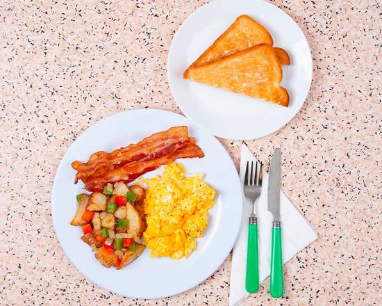 Two Egg Platter with Meat