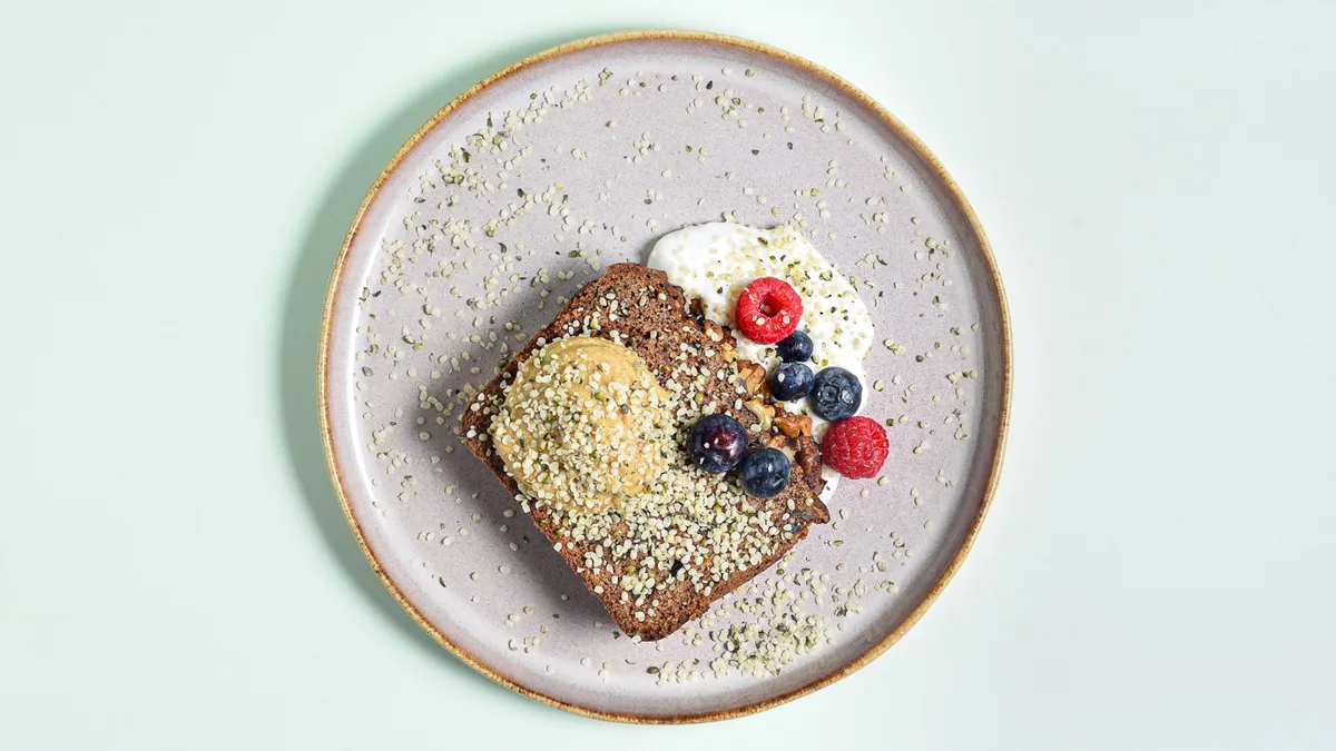 Geröstetes Bananenbrot