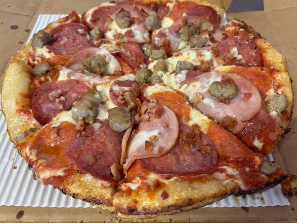 Manly Meat Lovers Garlic Butter Pan Pizza - Small 10"
