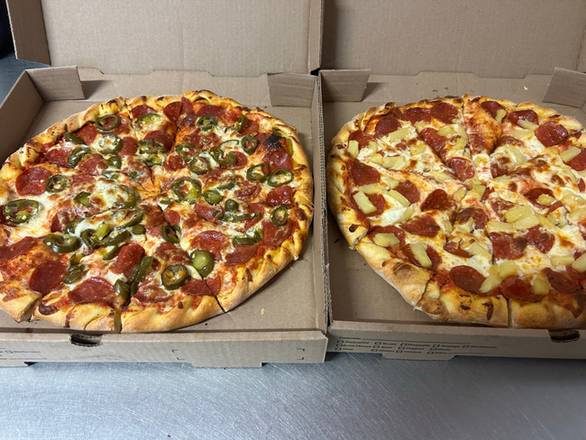 Two Medium One Topping Original Crust Pizza Family Deal - Coupon