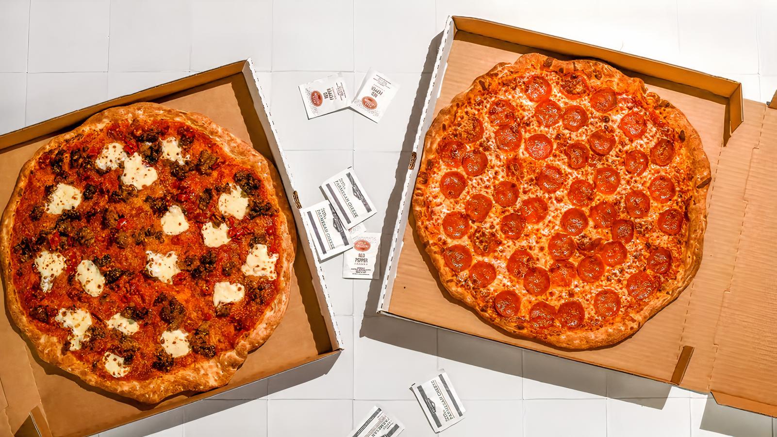 Two 16" 1-Topping Pizzas