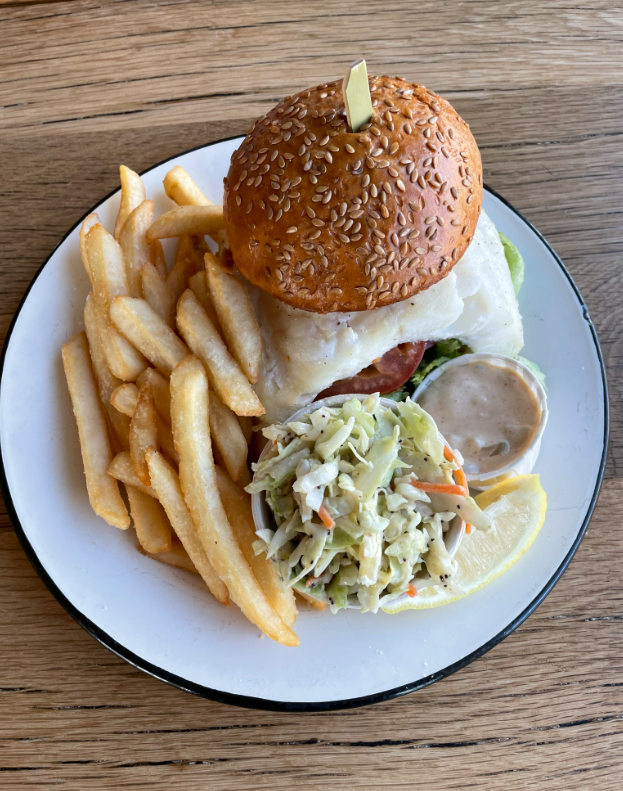 Broiled Haddock Sandwich