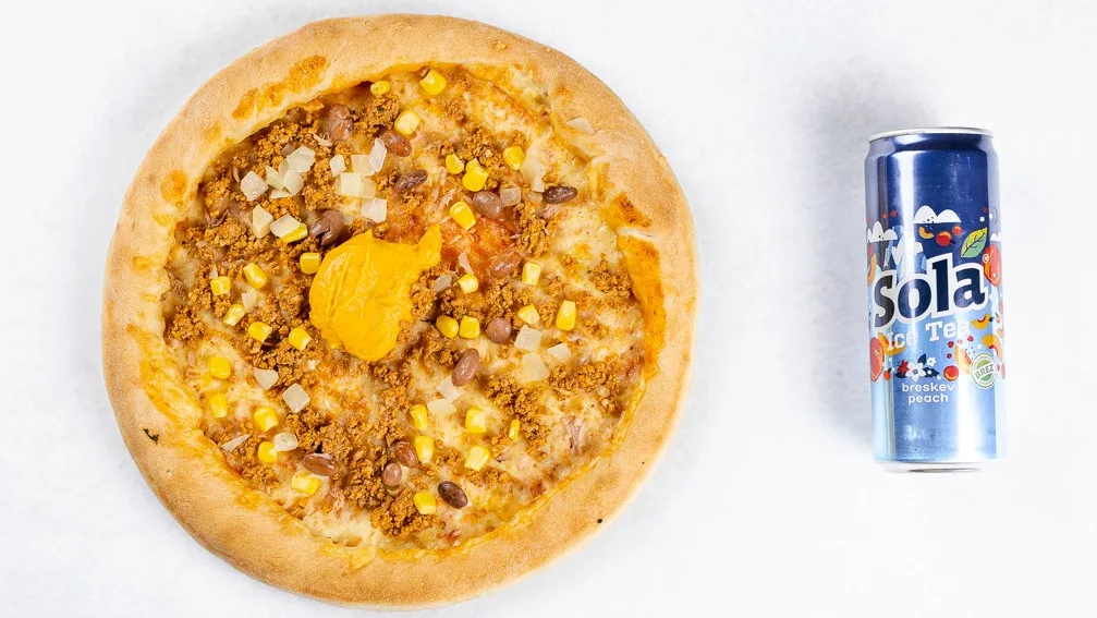 Mehiška pizza in pijača