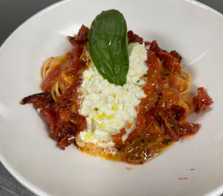 Fettuccine with Roasted Tomato Pomodorini