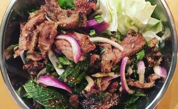 11.Grilled Pork Nam Tok
