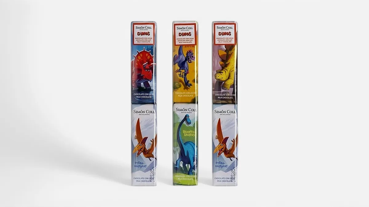 2 pk dinosaur sjokolade