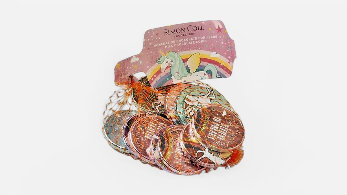 Sjokolademynter i nett, unicorn