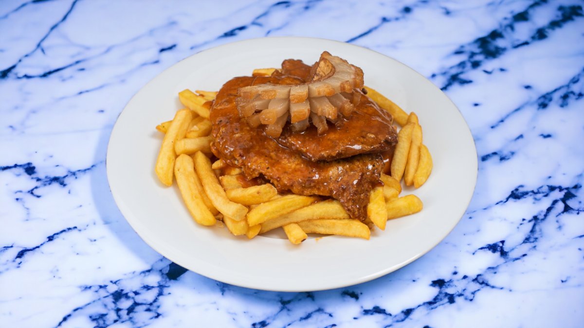 Cigánypecsenye steak burgonyával