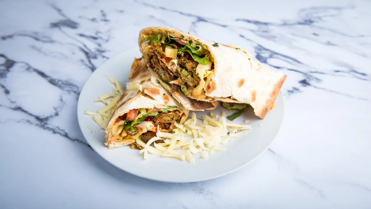 Falafeles tortilla