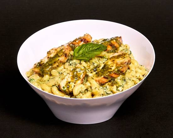 Chicken Pesto Mac and Cheese