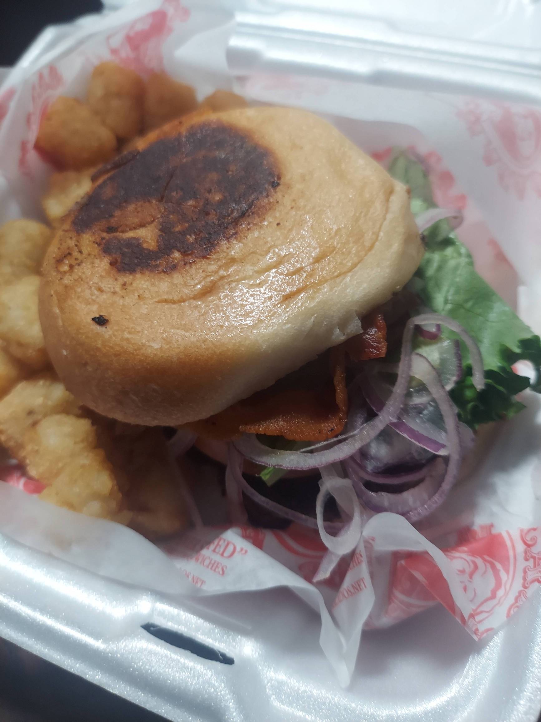 Bacon Egg and Cheese Burger