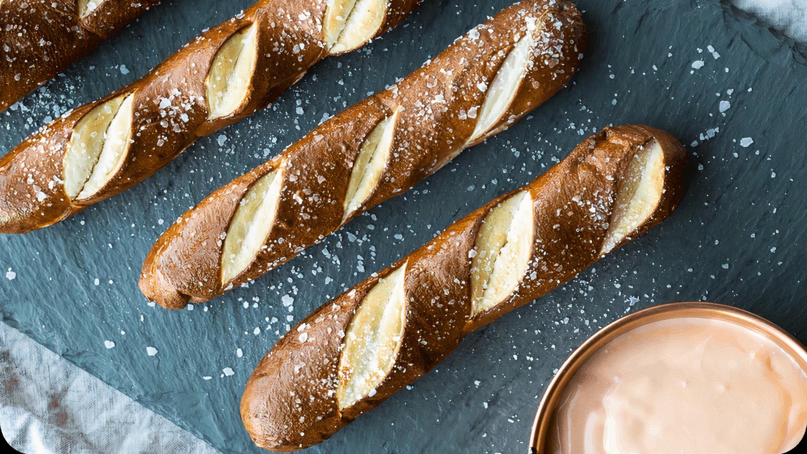 Bavarian Pretzels and Queso