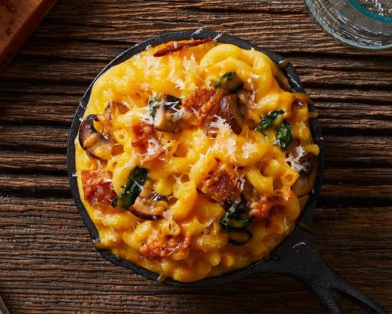 Mushrooms Spinach Mac and Cheese
