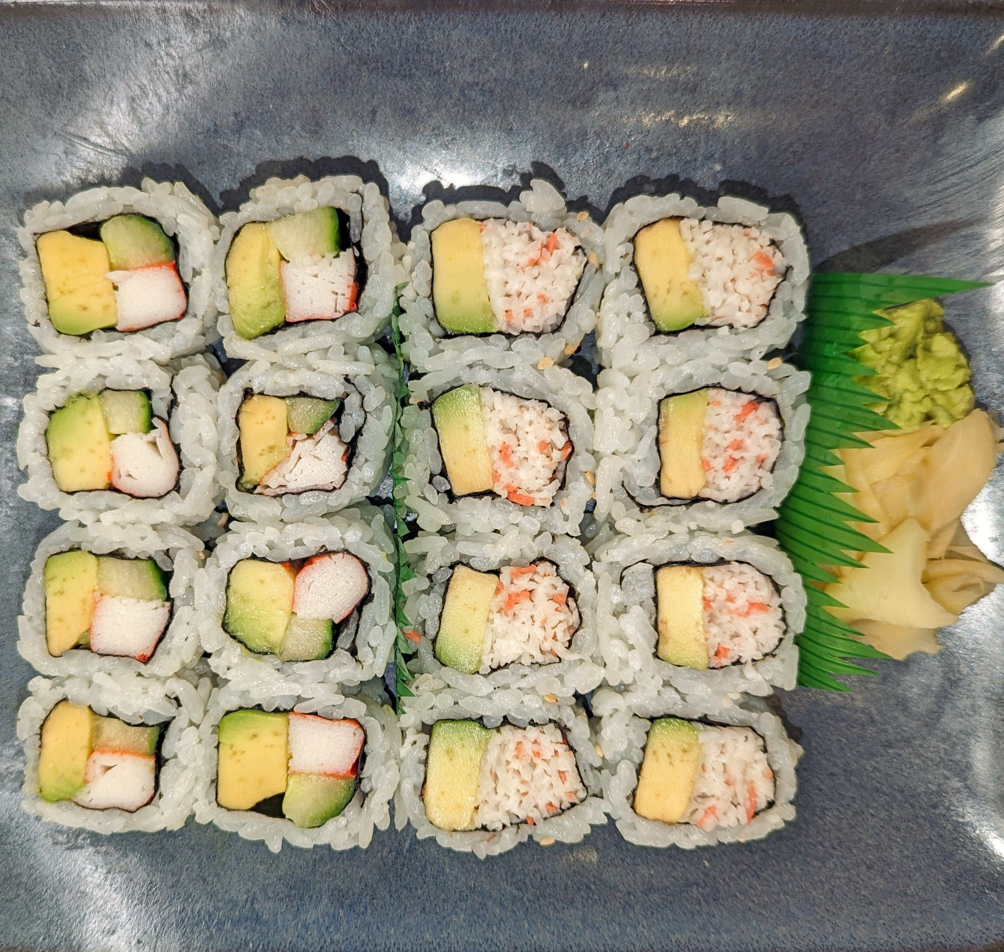 California and Crab Salad Rolls